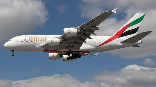 A6-EEE:Airbus A380-800:Emirates Airline